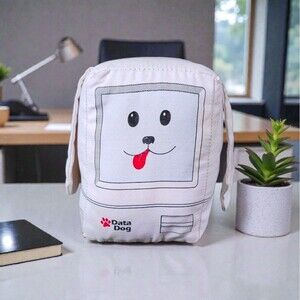 Vintage Data Dog Plush 1990s Apple Retro Computer Ad Toy Rare Collectible